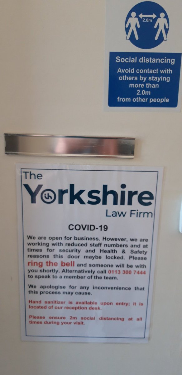 Good news the Branch is now open so if you need any legal advice then why not contact us on 0113 2007444 to discuss 
#herewhenyouneedus
#YorkshireLawFirm #conveyancing #familylaw #probate #ChapelAllerton