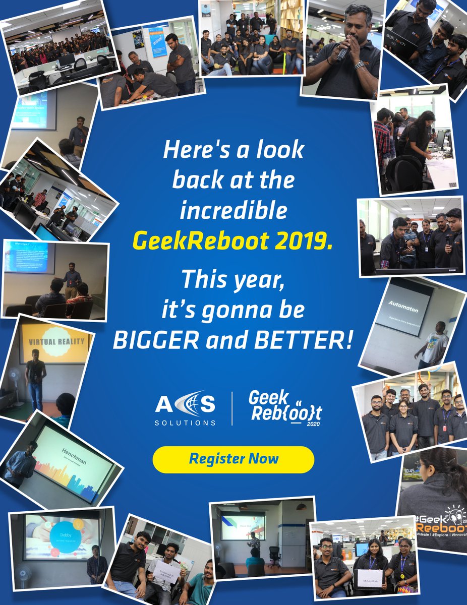GeekReboot 2020 is almost here, and we're buzzing with excitement!

Have ideas which can change the way we live and work in a brave new world?

Register now at geekreboot2020.ggktech.com

#techhackathon #virtualhackathon #throwbackthursday #tbt #geekreboot2020