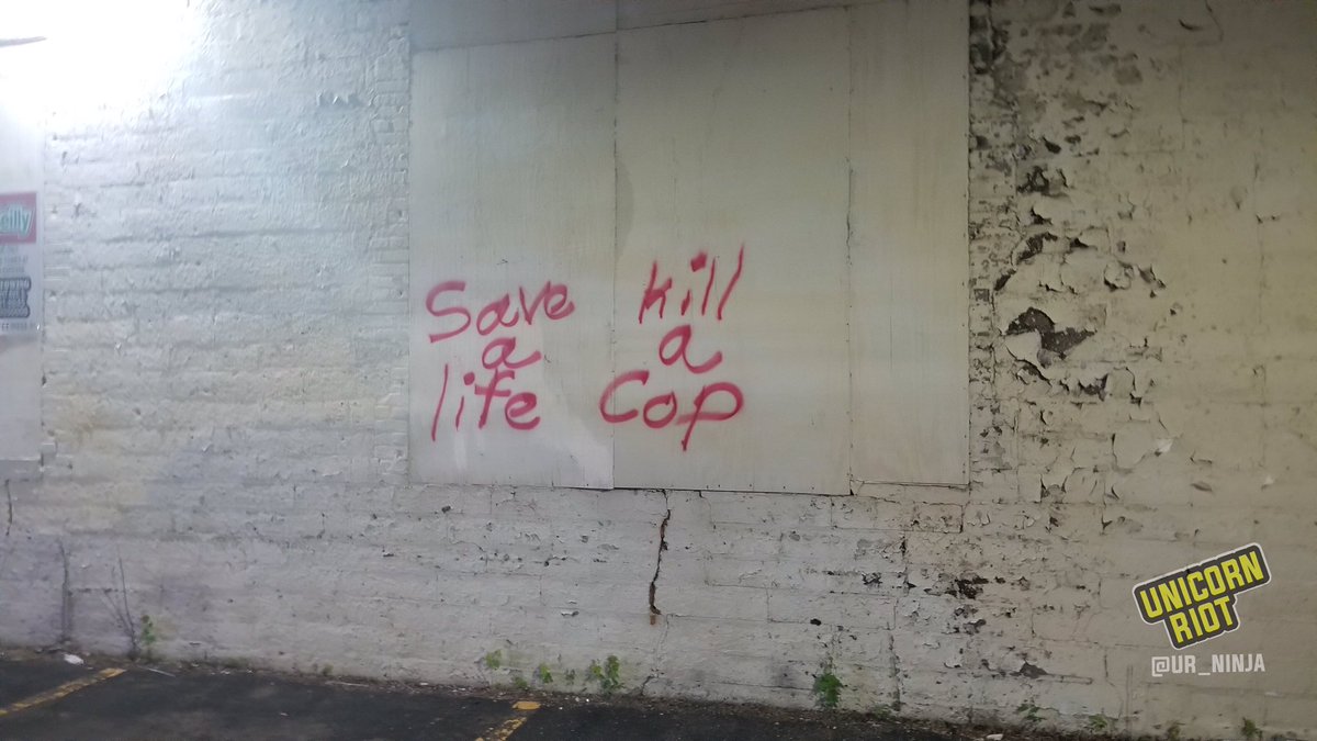 More militant anti-police graffiti going up in Minneapolis