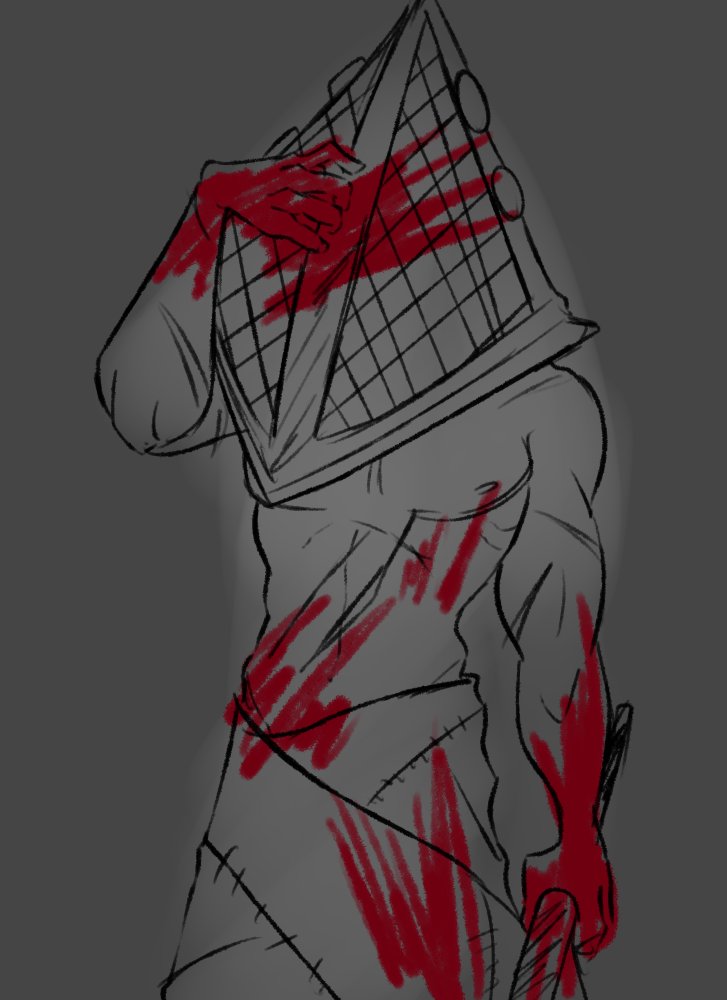 Octokissu's tweet photo. #DeadbyDaylight #SilentHill #puppetnurse #PyramidHead #digitalart https://t.co/9NbQOJLjD7