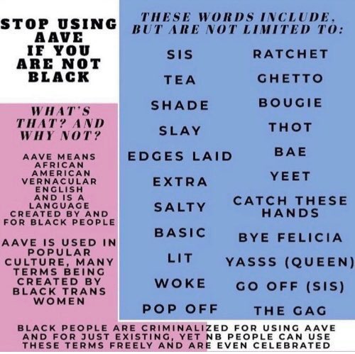 the list is apparently wrong. but i still used some of these so i am still sorry if i offended anyone thank you oomf for sending me this!!