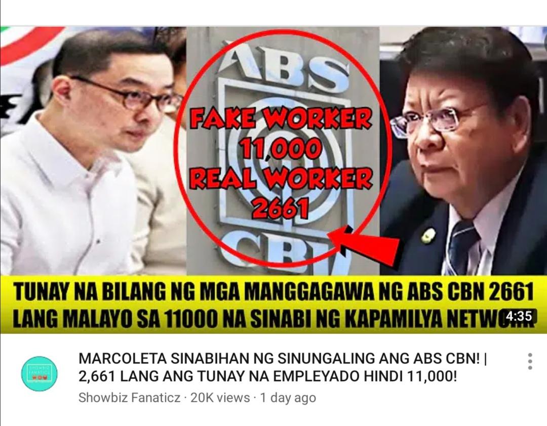 MarkIbanez1210's tweet photo. Kaya pala laki nyo magpasahod sa mga celebritards 2661 employees lang ang regular 8500+contractuals (My God SSS, Pag-Ibig at PhilHealth) lang pinagkakait nyo pa #PHLargestNetwork pa kayo #YesToABSCBNShutdown #antioligarch #ABiasCBEnd #WeDefendasOne #permanentclosure 🙏🏻👊🏻🚫❤️💙💚 https://t.co/eZCxkC46wi