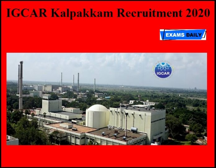 IGCAR Kalpakkam Notification 2020 OUT

vacancy: 30

download now👇🏻👇🏻👇🏻

bit.ly/3cbMiTP

#igcar #kalpakkam #Notification #out #vacancy #examsdaily