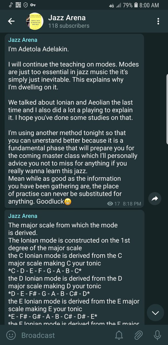 jazzarena's tweet photo. If you're still struggling to understand how to apply Modes over chords to create certain feeling then you click the link below to join our free jazz improvisational master class on Telegram for FREE

https://t.co/PnpzjOdMgr https://t.co/YH2TUCaeKs