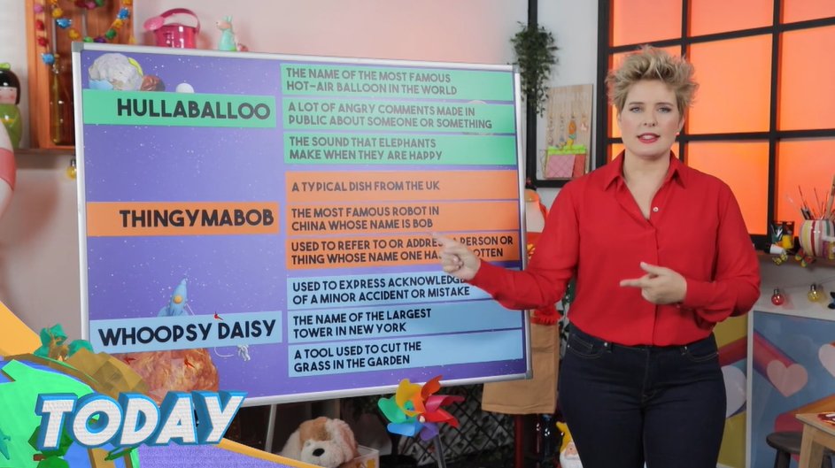 Mandarina_TV's tweet photo. GOOD MORNING FAMILY!!!! TODAY @taniallasera la #teacher más divertida de la #television nos trae este curioso #vocabulary. TODAY con alumnas y alumnos de @sjpmaristas y @ColegioCabrini a las 13:25 en @boinges #FelizJueves #encasaconrealmom https://t.co/vsFWeyFpWV