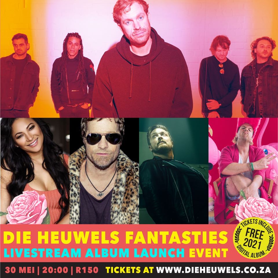SAT 30 MAY | 20:00 | ONLINE
<a href="/DieHeuwels/">Die Heuwels Fantasties</a> Fantasties album launch ft <a href="/FrancoisVanCoke/">Francois van Coke</a>, <a href="/JackParow/">Jack Parow</a>, <a href="/TarrynLamb/">Tarryn Lamb</a>, and <a href="/ArnoCarstens/">Arno Carstens</a>  

Tickets | R150 | includes new digital album
bit.ly/3epiHYA 

FB event:  bit.ly/2AkI52L