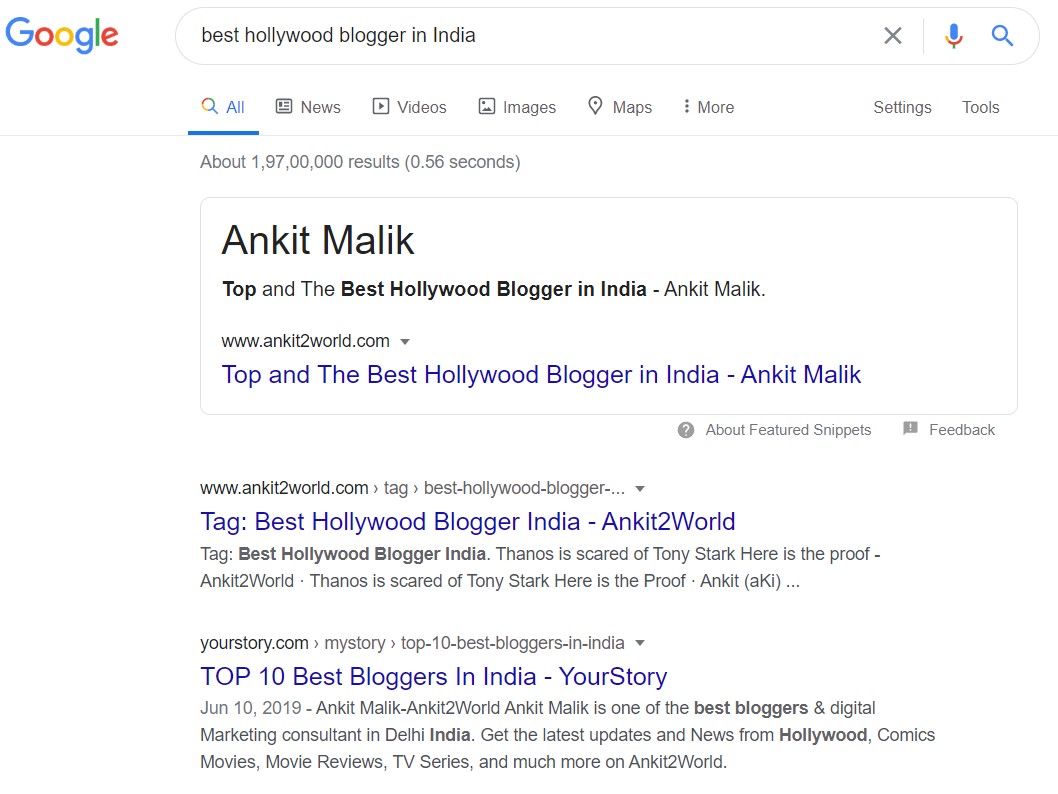 ankit2world's tweet photo. GOOGLE knows my name :o
Thank you for all the love and support!
#IndiaBlogger #DelhiBlogger #BestBlogger #HollywoodBlogger @StarMoviesIndia https://t.co/YU6ffulBjc