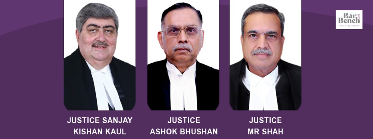 [  #SupremeCourt SUO MOTU HEARING TAKING NOTE OF  #MIGRANTCRISIS ]A 3 judge bench led by J. Ashok Bhushan begins hearing the suo motu case. Solicitor General Tushar Mehta was asked to brief the court about steps taken by centre to avert the migrant crisis in the wake of  #lockdown