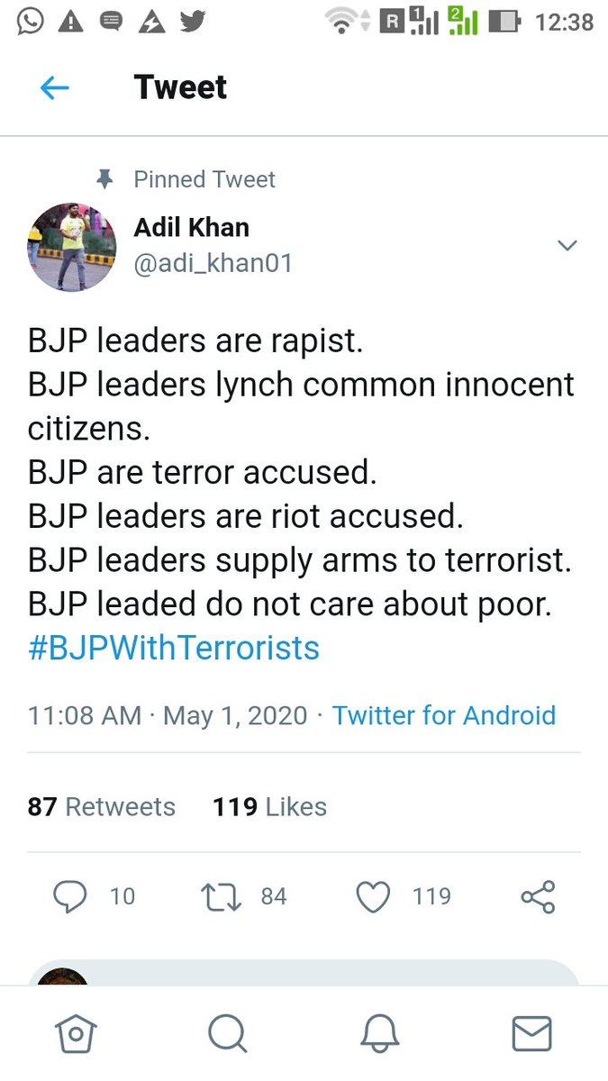 Dear  @TCS Please take action against ur employee  @adi_khan01 for spewing venom on  @Twitter  @TwitterIndia & making false allegations against  @BJP4India. We are taking this matter ahead. Request you to do the needful. Cc: @hiteshjain33  @LegalLro  @Dev_Fadnavis  @MPLodha  @vivekanandg