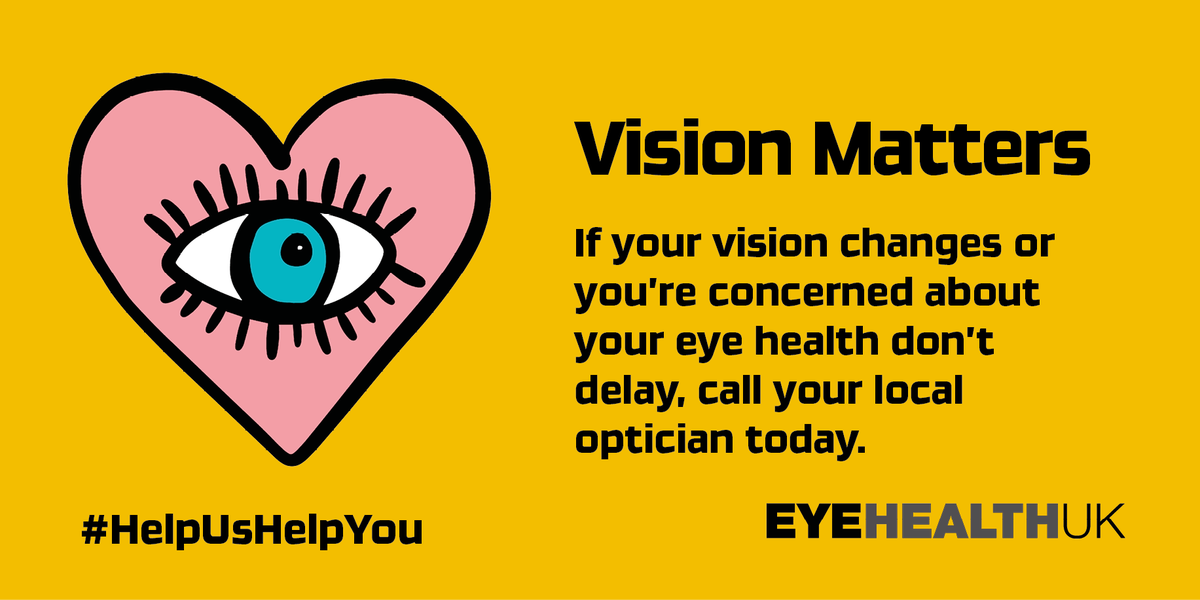 myvisionmatters's tweet photo. Every day 250 people start to lose their sight in the UK.
If your vision changes or you're concerned about your eye health call your local optician. Optical practices across the UK are providing essential eye care via phone &amp; video conference. #HelpUsHelpYou #VisionMatters https://t.co/lkTEP1I43b