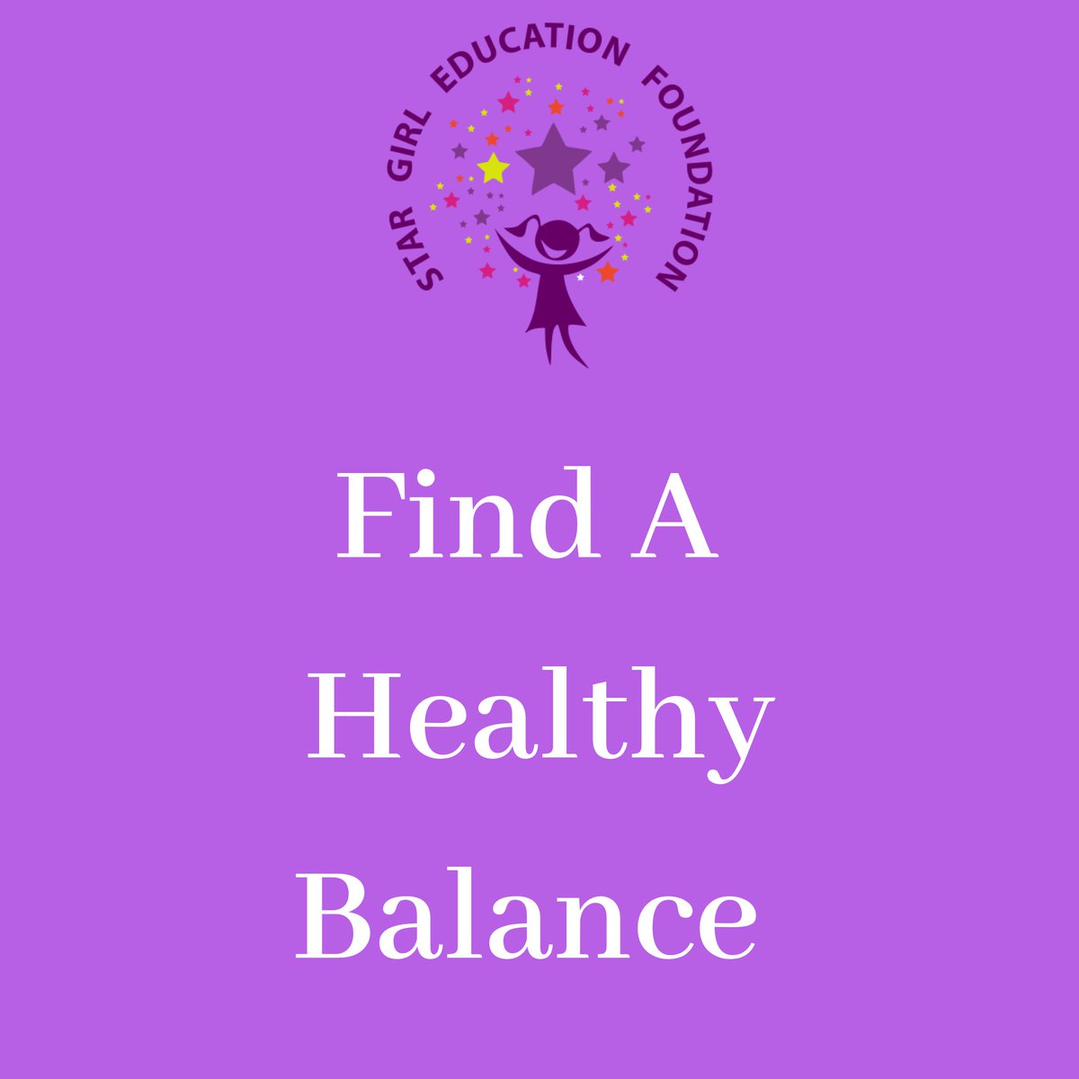 StarGirlEdu's tweet photo. Our study tip for today is Find a Healthy Balance.
Evaluate yourself both physically and mentally. Is your engine running on low? Instead of complaining “I never get enough sleep” or “I’m eating too much convenience food” take control and do something about it! https://t.co/DMCWOSiC7e