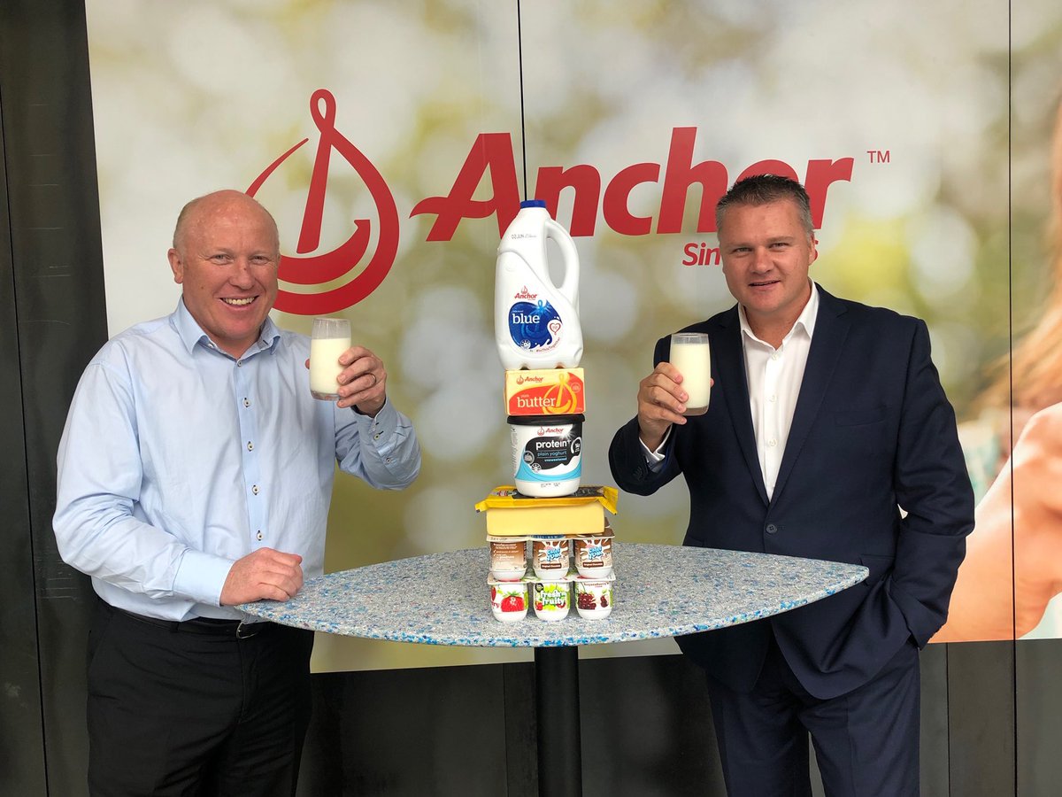 mwhurrell's tweet photo. We’re raising a glass to celebrate the 20th anniversary of #WorldMilkDay by taking part in the #BalancedGoodness challenge. I managed to rope Fraser Whineray in too. How do you #EnjoyDairy? https://t.co/rUoBho4XtJ