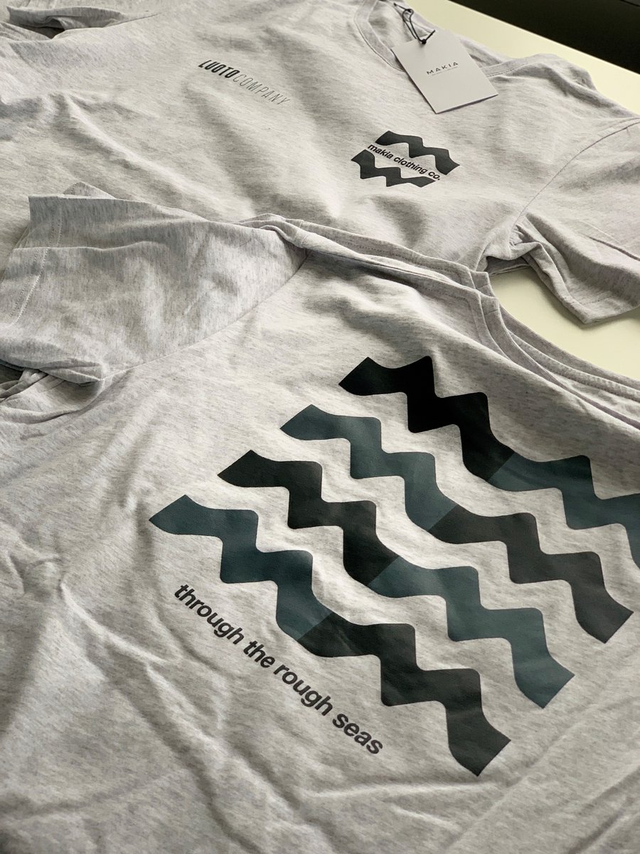 Kuka olisi arvannut millainen korona-kevät koittaa mutta onneksi myrskyn jälkeen on kuitenkin aina poutasää. Kesää kohti &amp; beyond – tartutaan mottoon ”Through the rough seas”. Joukkueena tästä mennään yli.

Luoto Company 🖤 Makia näistä tsemppaavista kesäpaidoista. Kiitos!