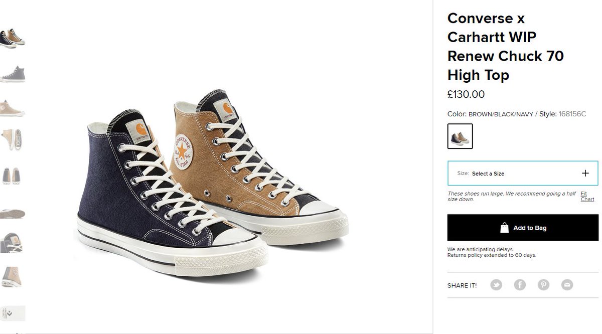 converse x carhartt wip renew chuck 70