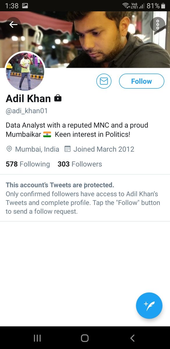 If you have balls to make false allegations then have balls to keep your profile open you coward  @adi_khan01