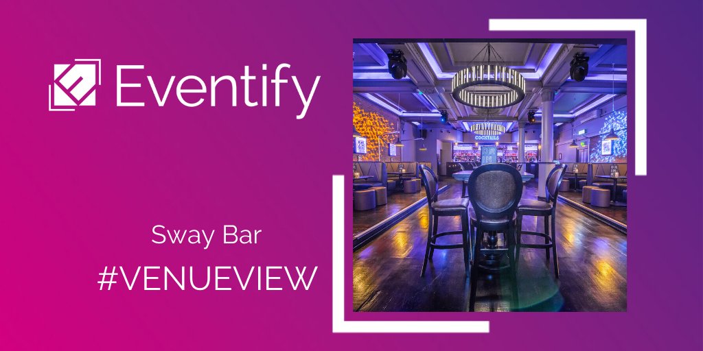 EventifyUK's tweet image. #SwayBar is this week's #VenueView that we will #MeetAgain. We 💜 this venue because it's high ceilings and chandeliers make it a West End favourite and with five individual rooms all uniquely designed it's highly versatile for both corporate and social events! @StonegatePubs