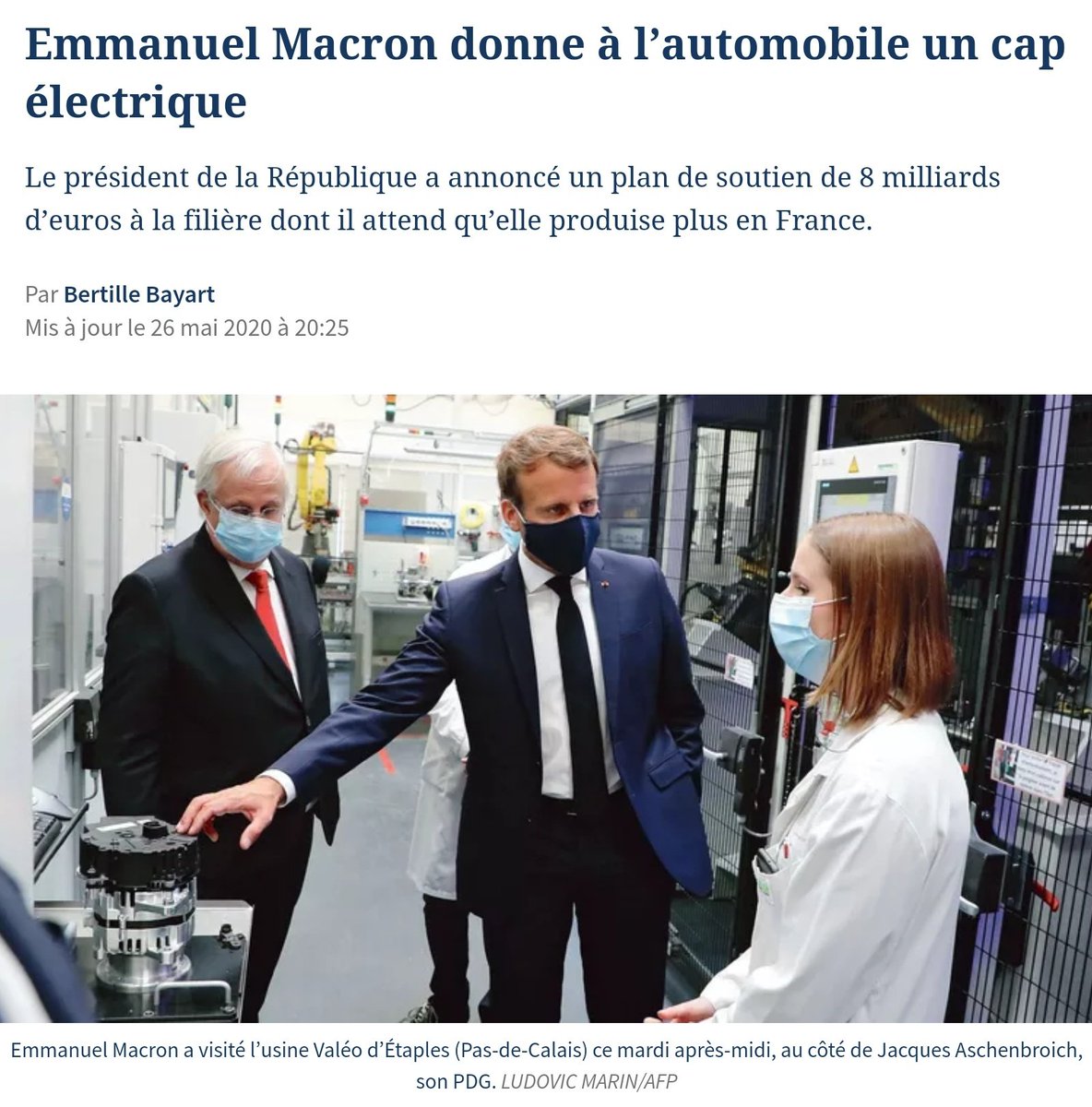  Avec le plan de relance sur l'automobile de Macron, j'ai l'occasion de parler un peu de la voiture électrique.Quelle compatibilité entre innovation technologique "verte" et écologie ? Quelle réalité en France ? Quelles conditions macroéconomiques doivent être réunies?