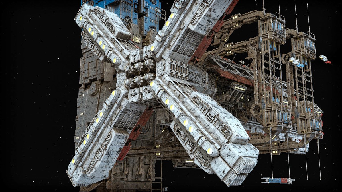 Ben Nicholas  @BelgianBoolean's artwork hits so many of the things I'm into; Brutalist architecture, industrialised spacefaring, the new weird aesthetic of 'The Zone', and does it so well.  https://www.artstation.com/belgianboolean&nbsp;