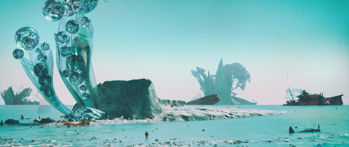 Ben Nicholas  @BelgianBoolean's artwork hits so many of the things I'm into; Brutalist architecture, industrialised spacefaring, the new weird aesthetic of 'The Zone', and does it so well.  https://www.artstation.com/belgianboolean&nbsp;