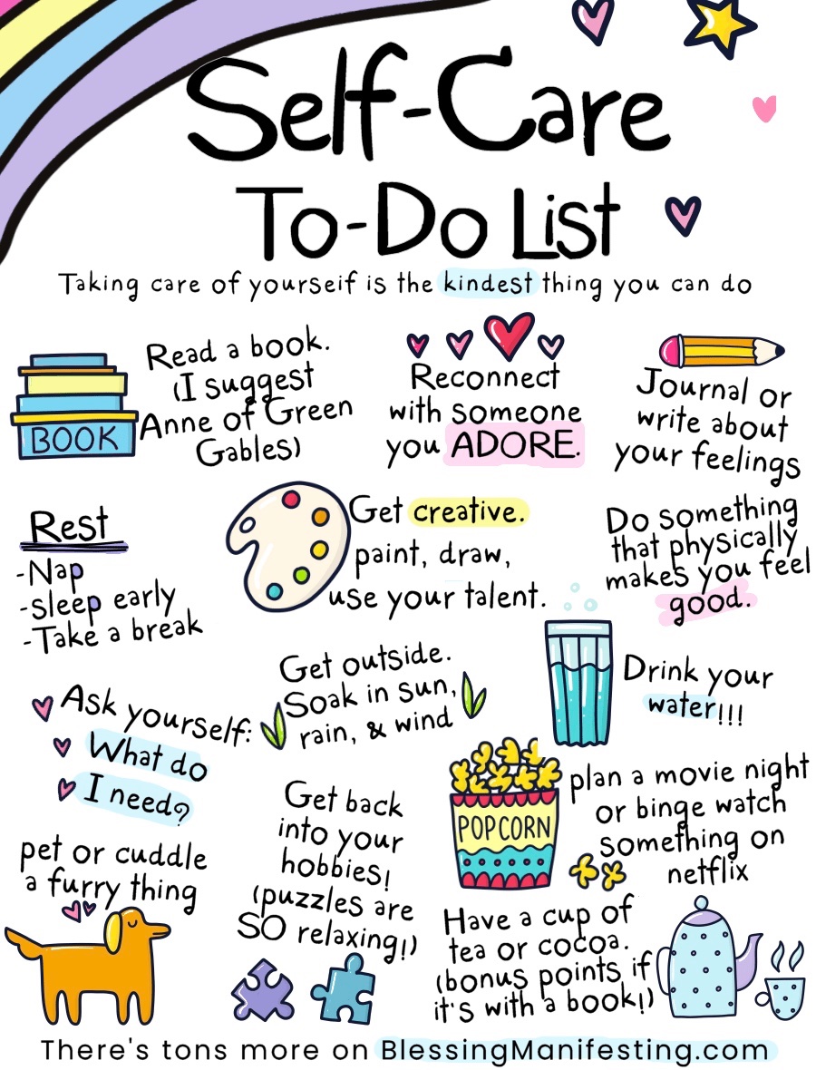 ⭐️☀️  SEL Tip of The Day. ☀️⭐️
😎 Self-care for the SUMMER! 😎
You are AMAZING and deserve to take time to bring peace to your soul each day!🌈⛱ CHALLENGE: Try at least one of these ideas today and throughout the SUMMER! HUGS! 🏝🤗