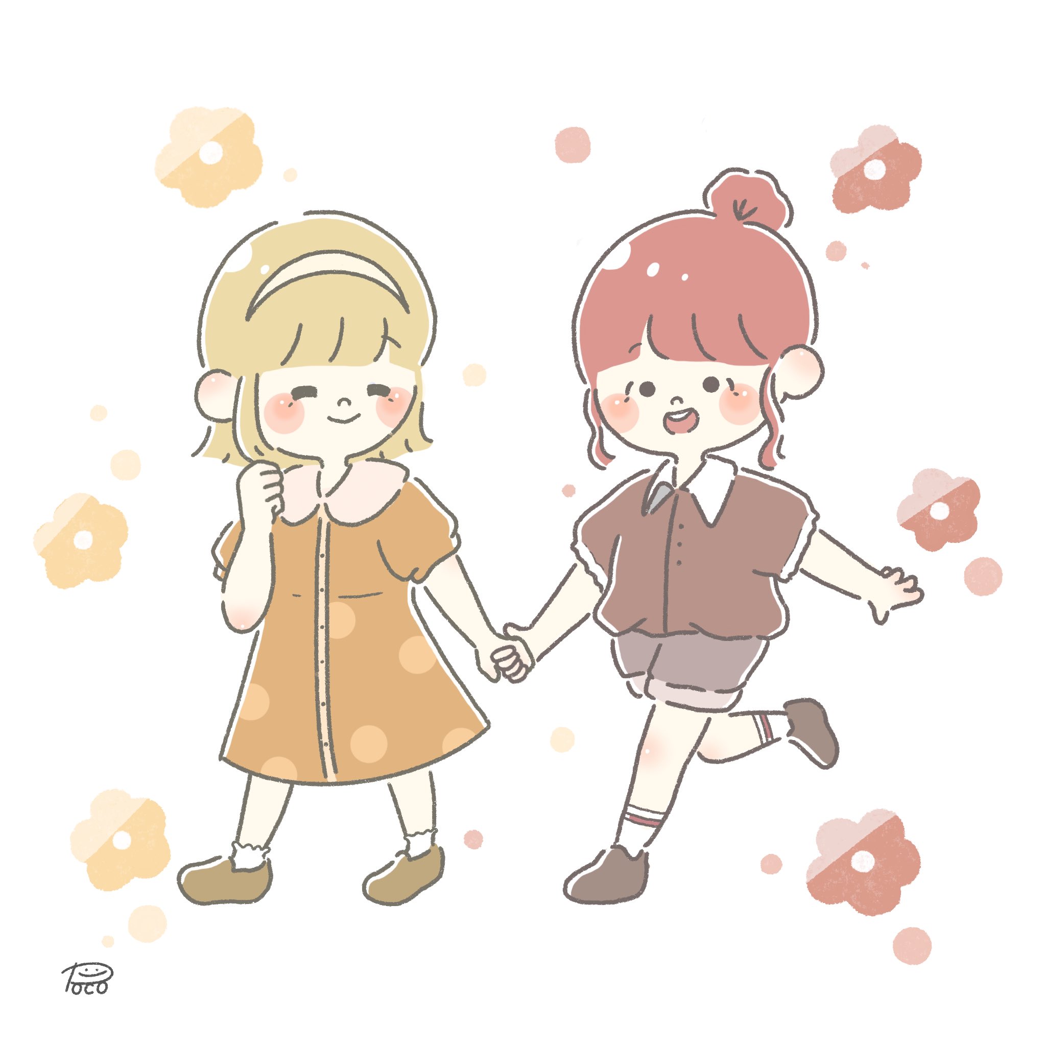 Poco C なかよしこよし Friend 花 女の子 イラスト イラスト好きな人と繋がりたい ゆる絵 T Co Pauxcw0vi9 Twitter