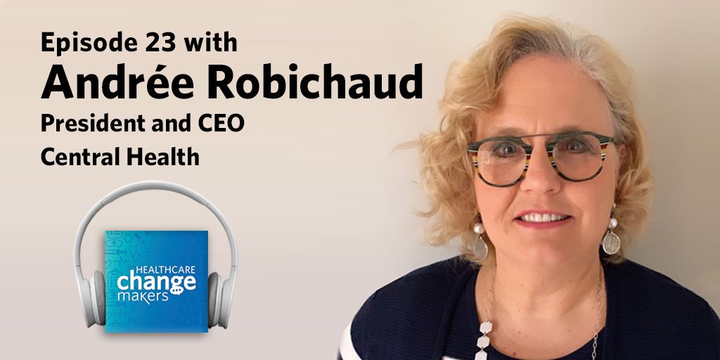 HIROCGROUP's tweet image. A new episode of #HealthcareChangeMakers was just released this morning! With Andrée Robichaud of @CentralHealthNL, we talk about leadership in a large Atlantic health region, the beauty of Nfld, and the importance of transparency. buff.ly/3dbyfz0 

#podcast #cdnhealth