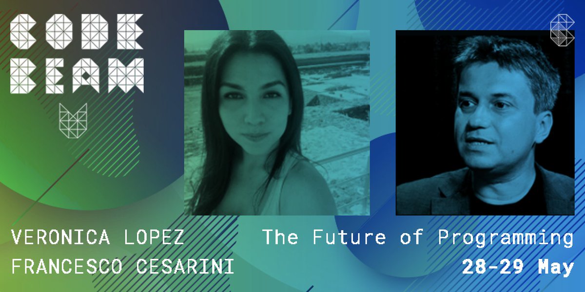 3...2...1... GO! #CodeBEAMV has just begun! Let's enjoy two half-days of real-world, practical applications of #Erlang, #Elixirlang and the #BEAM starting with <a href="/maria_fibonacci/">Verónica ✨</a> and <a href="/FrancescoC/">Francesco Cesarini</a> and their keynote session: The Future of #Programming!