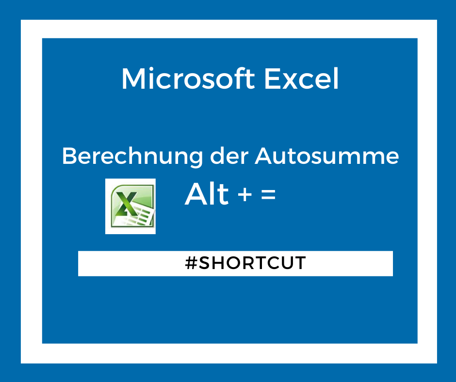 ascomputer81671's tweet photo. Mit unserem heutigen Tastenkürzel rechnen Sie die Summe schnell und einfach aus 😀 So geht’s:
👉 entsprechende Zellen markieren und
👉 Alt ➕ = klicken 😀 und schon haben Sie die Summe, der eingetragenen Zahlen berechnet.
#ascomputertraining #ratundschulung #shortcut #excel https://t.co/JOD3eT3P7f