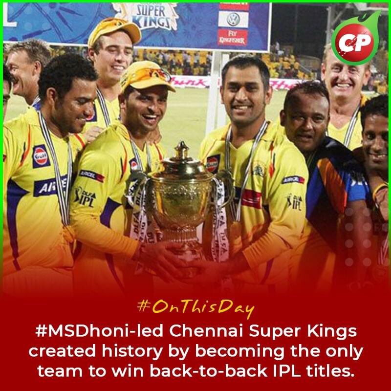 CHAMPION CHAMPION:  In 2011, CSK beat RCB to become the first team to win back-to-back #IPL titles.

Share you favorite #Dhoni memory with us!

#CricPlay