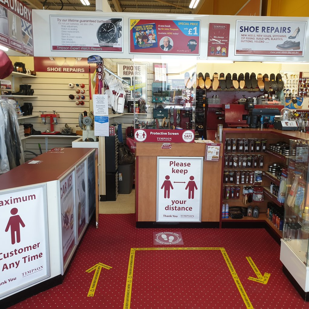 Col_cub's tweet image. Hello the lovely people of #sthelens great news #timpson in #Tesco is back open today. Don't hesitate get down to the store, we have a limited 1 customer at a time in place and hand sanitizing area for you to use.
All services available. @darrenbrowna6 @timpsonnews