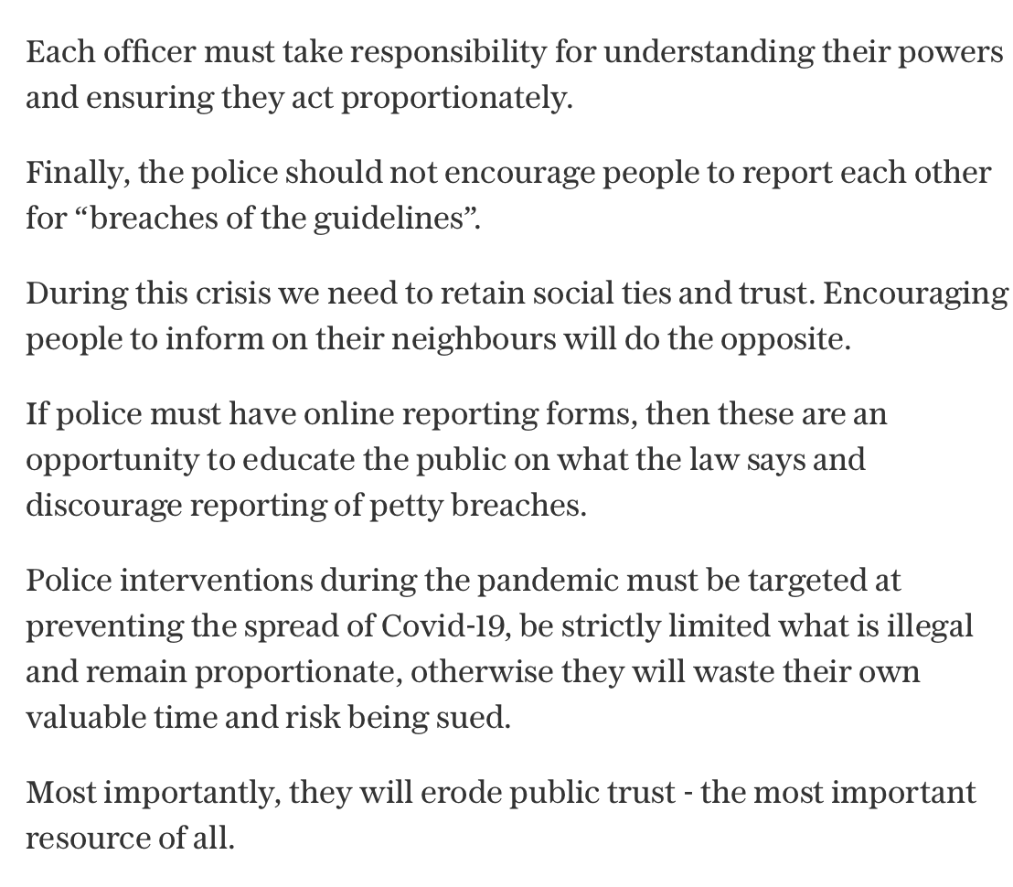 And as much as will frustrate people (perhaps due to politics as much as principle) that police are generally not prosecuting reports of older breaches, I think from a 'preserving social fabric' perspective this is not a bad thing. Wrote about that re encouraging public report..
