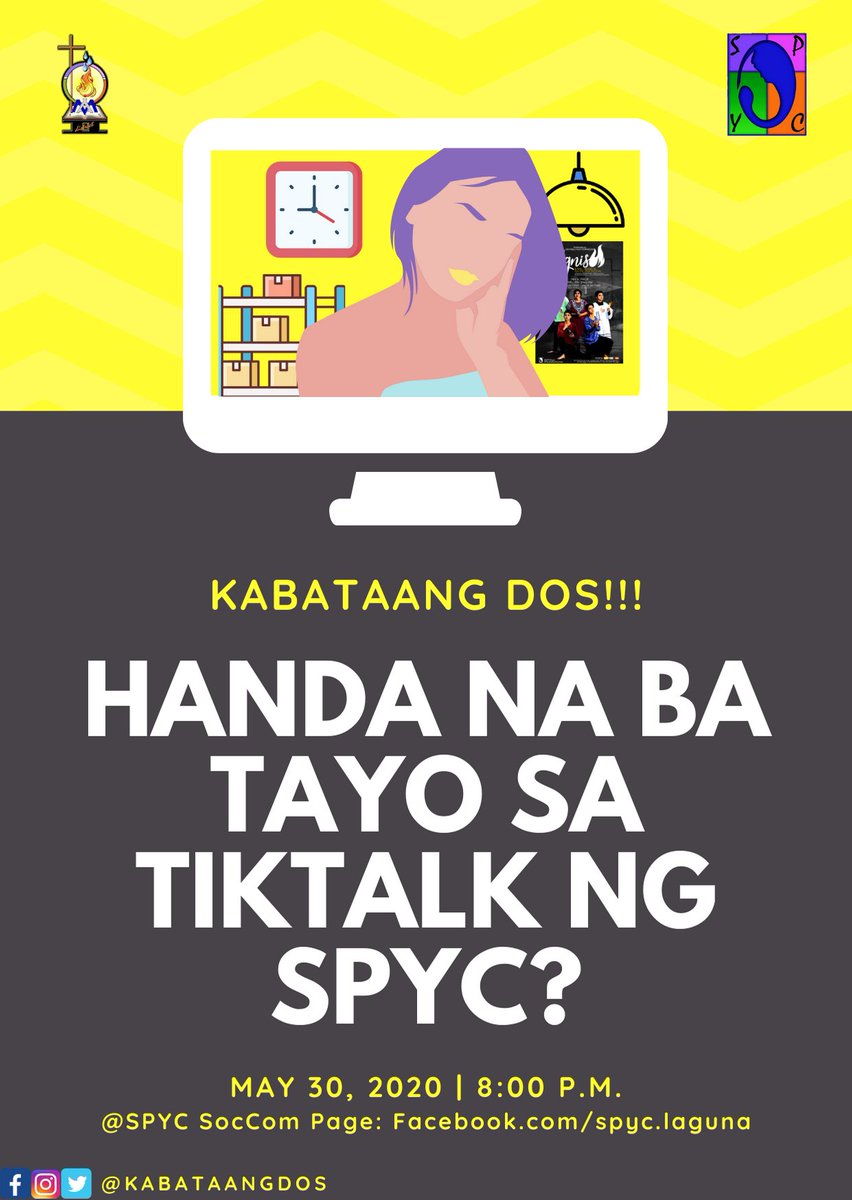 KabataangDos's tweet photo. Kabataang Dos!
Tara na! Makisaya, makipagkulitan at magkamustahan! https://t.co/egFggqBzKK