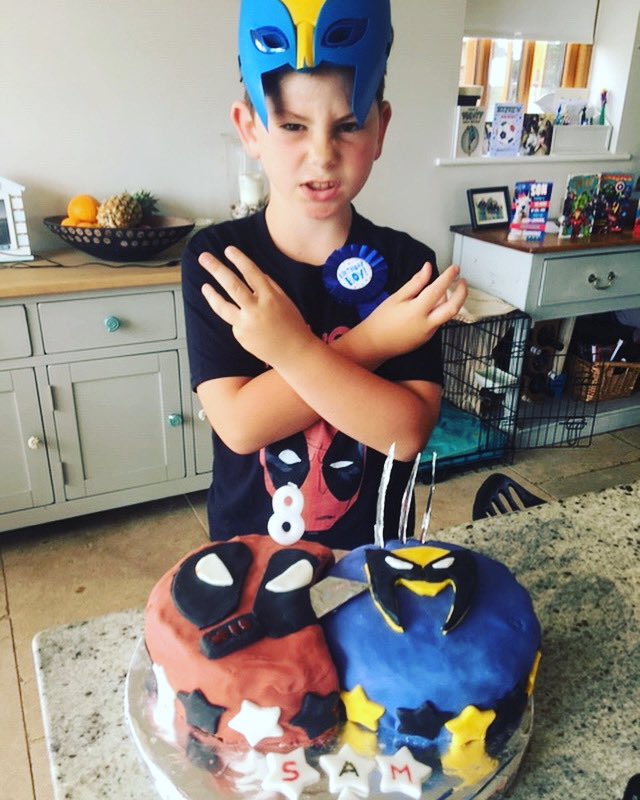 Sam celebrated his 8th birthday with dueling #Wolverine and #Deadpool cakes. I think it’s crystal clear won. Don’t you?