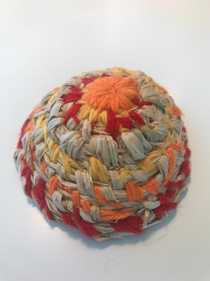 AloysiusNorth's tweet photo. During this time of remote learning Year 8 Textiles students have researched and studied the fibre art of the Tjanpi Desert Weavers, a group of aboriginal artists from 26 remote communities on the NPY Lands. https://t.co/uC1QOM76sG