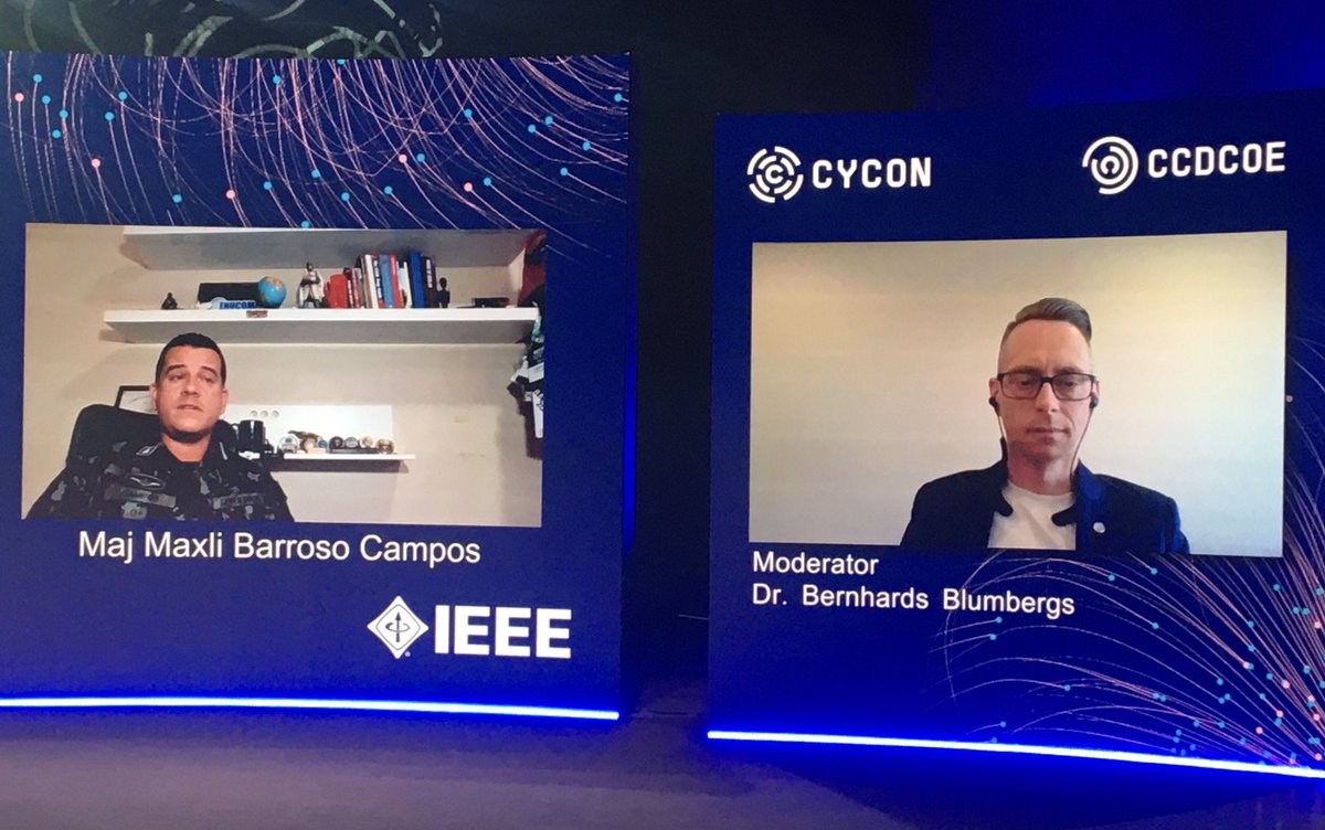 ccdcoe's tweet photo. Get today's share of the latest cyber tech research via https://t.co/b6CA4eBgvr #CyCon2020 virtual book launch moderated by Dr Blumbergs @bb_certlv, @ccdcoe Ambassador, starting with Maxli Barroso Campos co-authored paper on #CyberSecurity Challenges of #ElectricalPowerSystems https://t.co/Sk2XHd2Atb