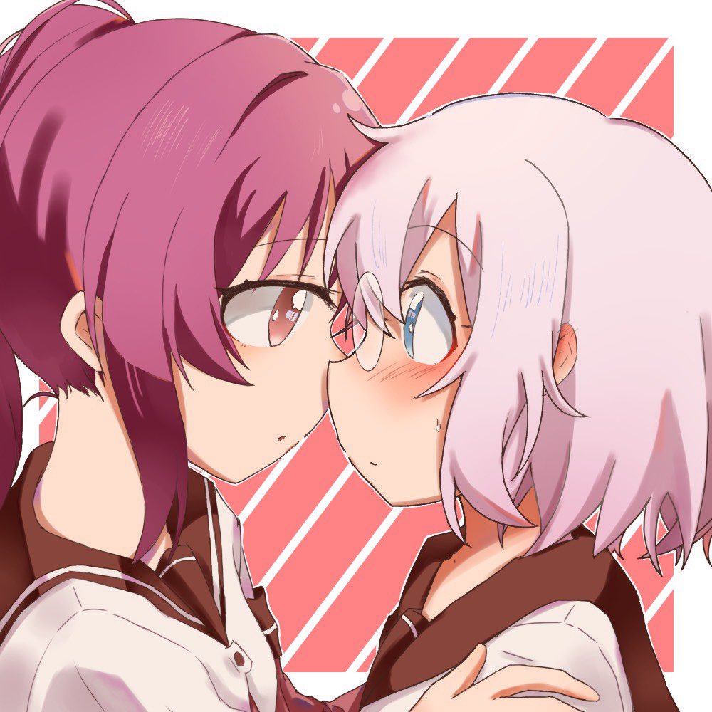 雪芽草さん(@progress1205 )と
てーとくさん(@96_hibiki_T109 )で
ゆるゆりイラストの下書き、線画、塗り交換会したー!
普段と違った感じで楽しかった?