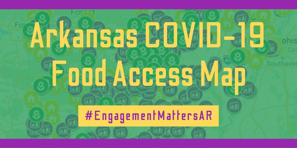 ArkansasEd's tweet photo. The Arkansas COVID-19 Food Access Map features information on farms, local businesses, restaurants, and pantries. To access the map, go to https://t.co/QK8T4PzeEB. #COVID19AR #ARStudentFocused #EngagementMattersAR #Together4AR https://t.co/W1wbRZBNVu