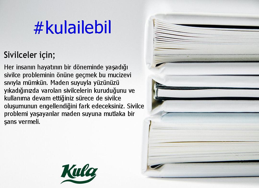 Sivilceler için #kulailebil
