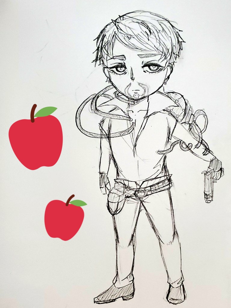 息抜きリンゴォ 水菜のイラスト 息抜きリンゴォ 水菜のイラスト