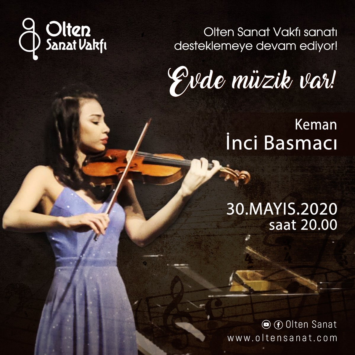 30 Mayıs 2020 IGTV Konseri 

Instagram IGTV'de : olten_sanat
Facebook : olten sanat