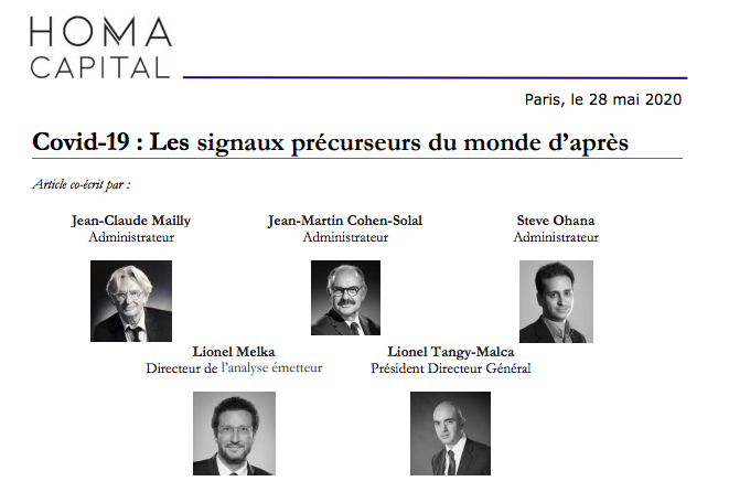 [Tribune]–La direction et les administrateurs de la société de gestion <a href="/capital_homa/">HomaCapital</a> analysent les impacts que la crise du #COVID19 pourrait avoir sur notre système #économique et #financier, sur nos croyances collectives et sur l’ordre politique actuel : bit.ly/3eqvda5