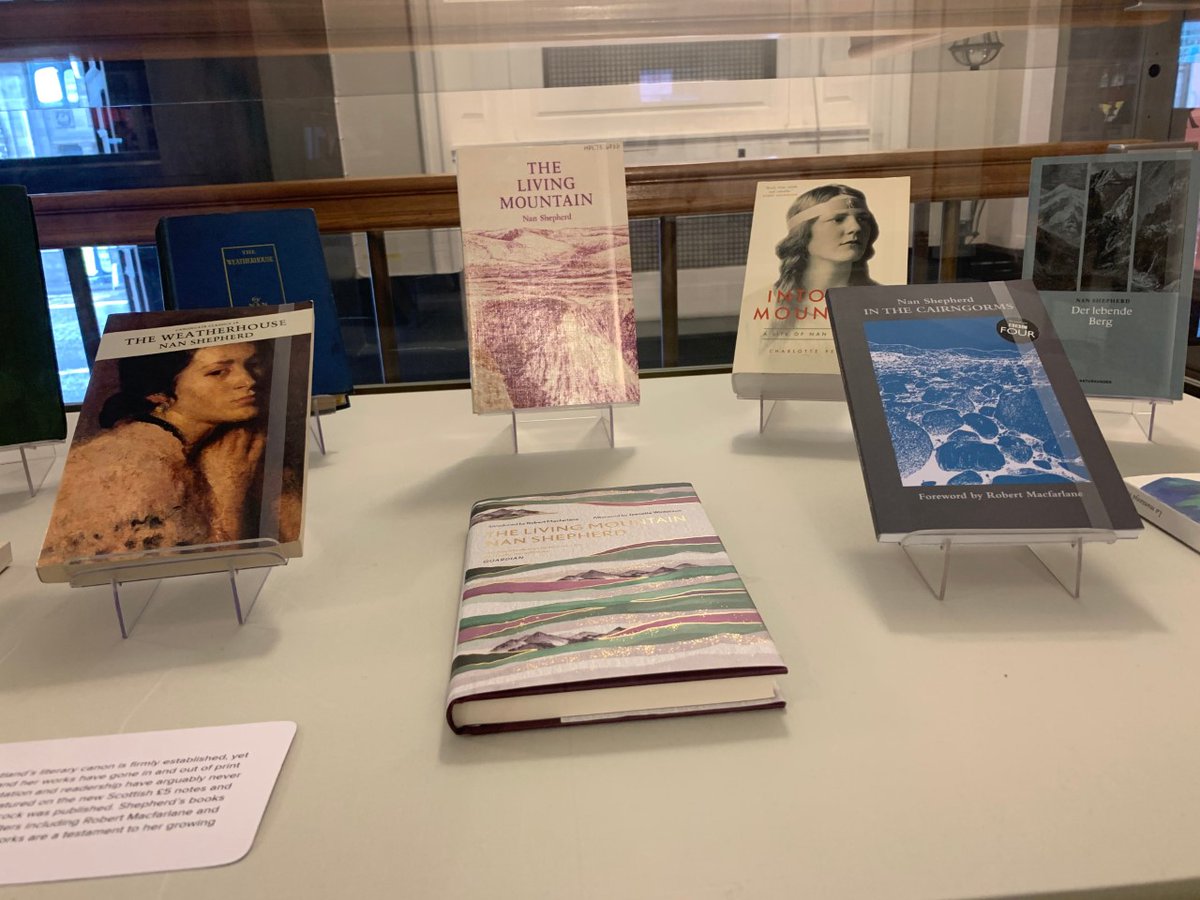 Here at the National Library, we have all of Nan Shepherd’s published works in different editions, as well as original correspondence and notebooks, recording a long life.