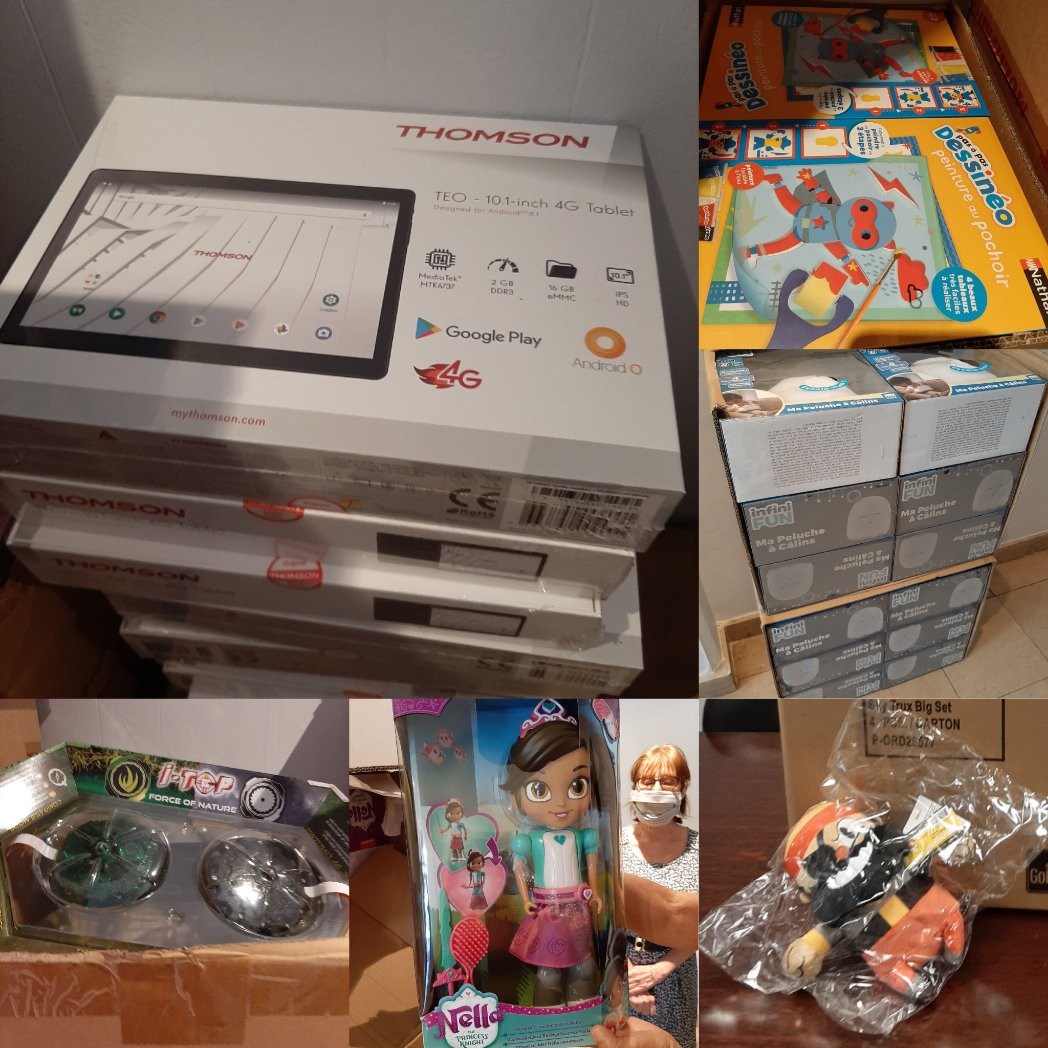 la_CNAPE's tweet photo. Hier après-midi, atelier logistique au siège pour une première livraison de tablettes et de jouets.
MERCI @Cdiscount de ce don essentiel à l'opération de #solidarité #EnsembleProtectionEnfance pour l'éveil, l'apprentissage et le bien-être des enfants protégés. https://t.co/MZPKiMSAcc