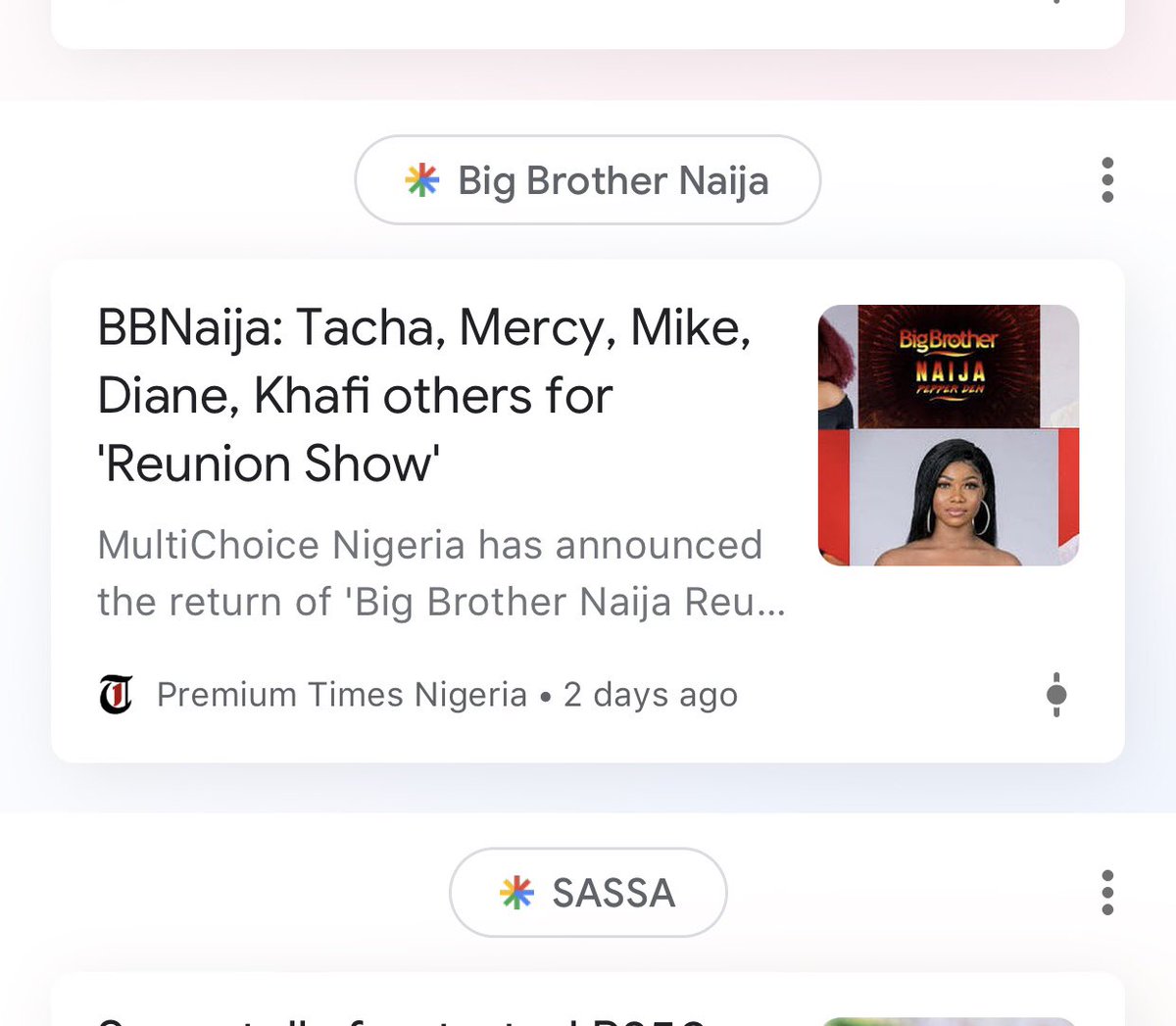 They start with our disqualified Queen when they announce big brother’s reunion 🤣🤣🤣 look at the order of names, how it should have been. But we move. ClouTacha 🔥#TachaOurTreasure