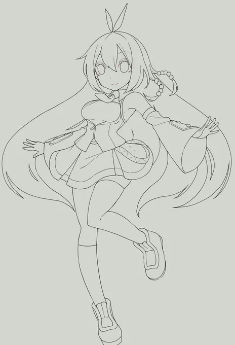 マキさんはいきなり投稿してびっくりさせったかったので経過上げてなかったからまとめてどん

完成・線画・ラフ兼下描き 