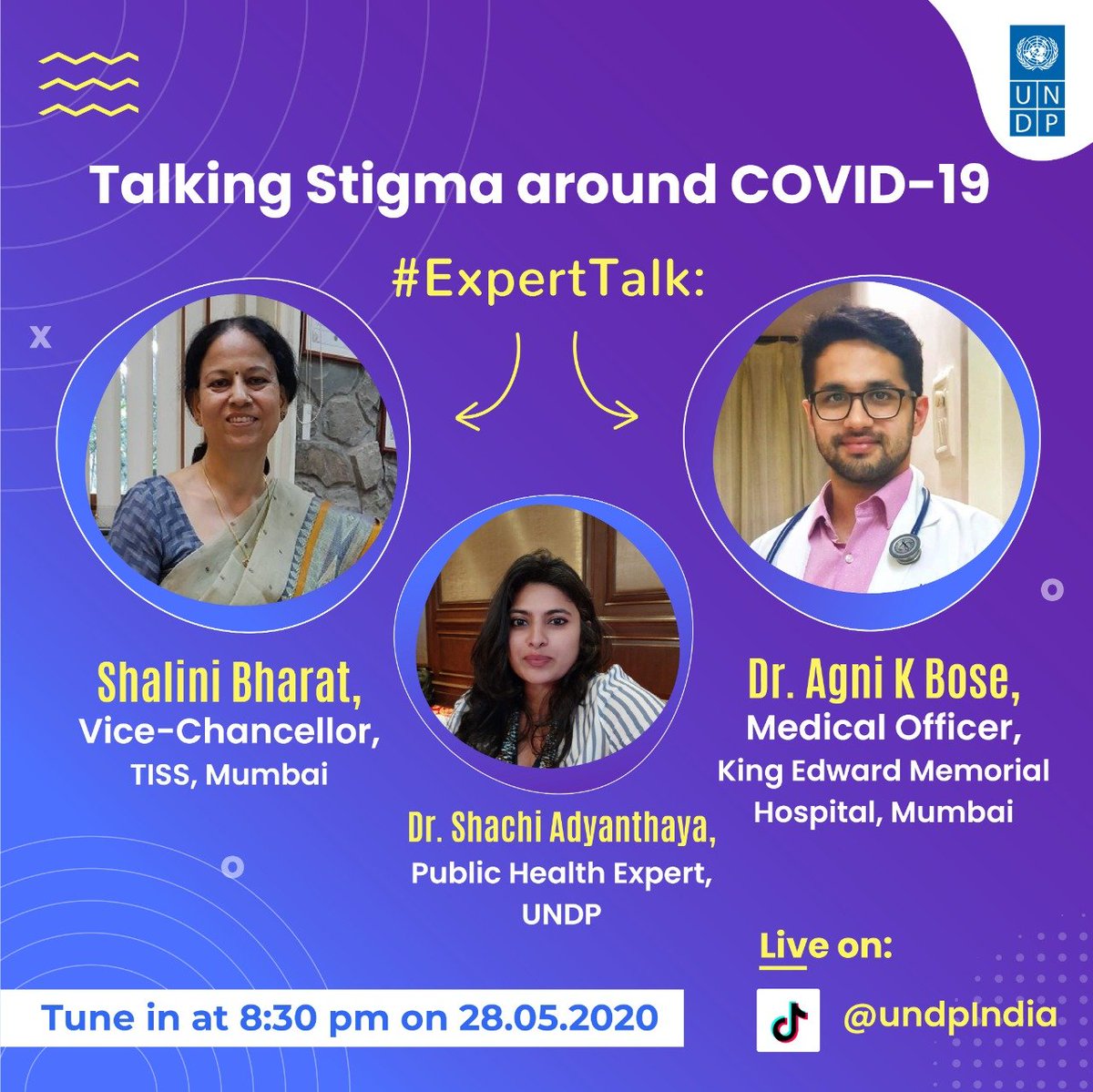 Tiktok India The Stigma Associated With The Pandemic Is As Dangerous As The Pandemic Itself Catch These Esteemed Speakers Share A Little Insight Into How To Tackle This Today At