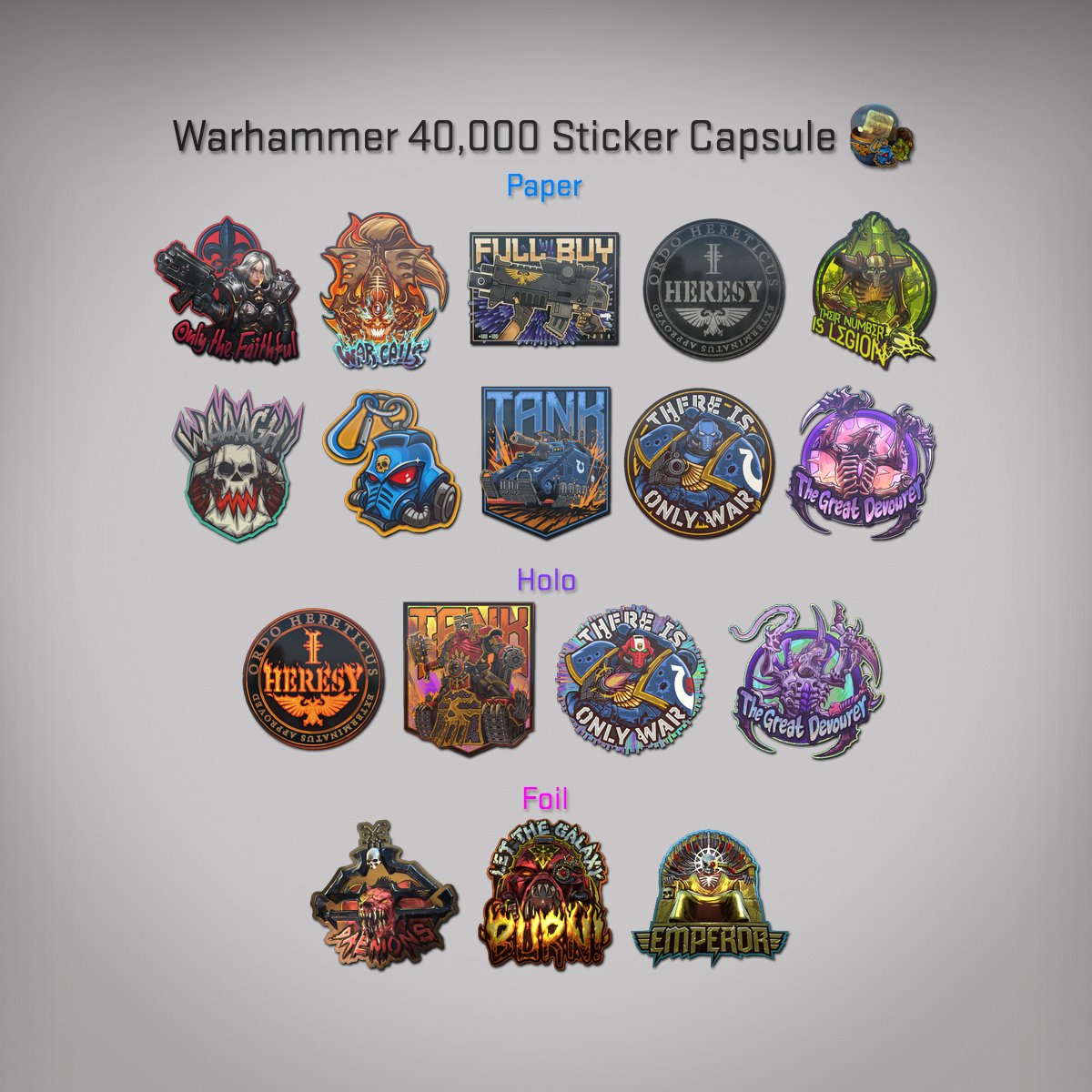 For all Warhammer 40,000 fans out there - It's Hammer Time! ⚒️😎

#CSGO #CounterStrikeGlobalOffensive #CSGOSkins