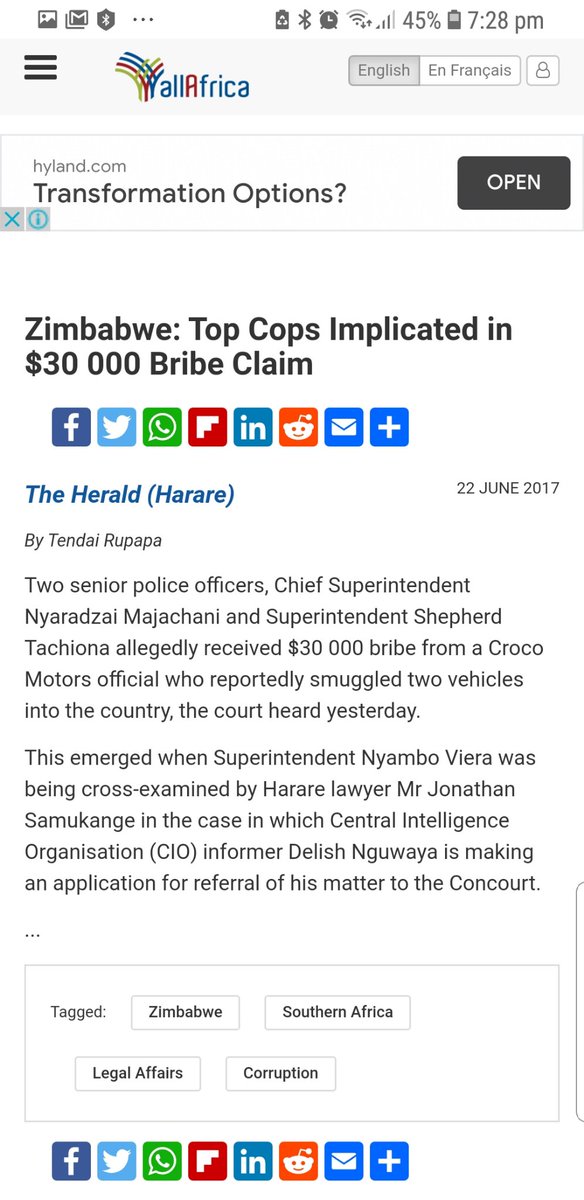 4/6 This shady character then implicated two senior police detectives in a $30, 000 bribe from Croco motors (it gets even more interesting) when he appeared in Court. The identity of his lawyer is also very interesting.