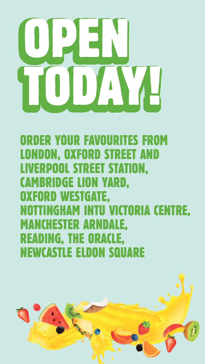 Get your smoothie fix!