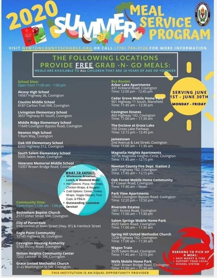 Please share this. We are still out there providing lunches. Come out and see us Monday thru Friday. This is for any child under 18. And on Friday we give you meals for the weekend.